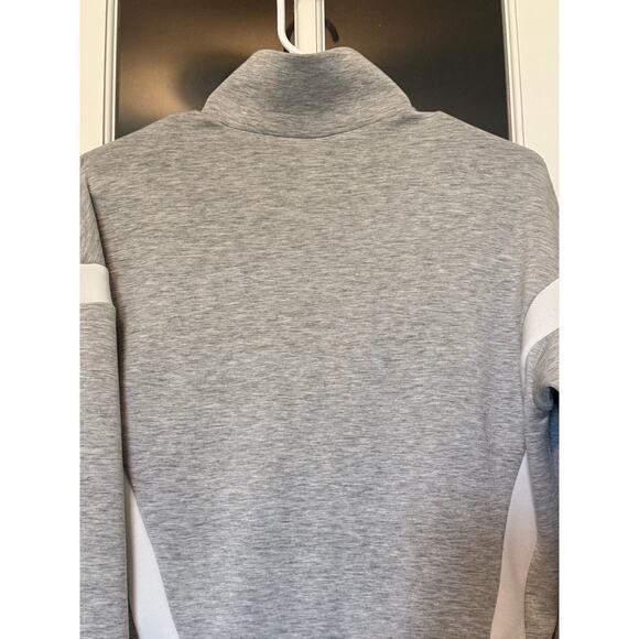 SPANX AirEssentials® Striped Track Jacket gray size small - Picture 12 of 14